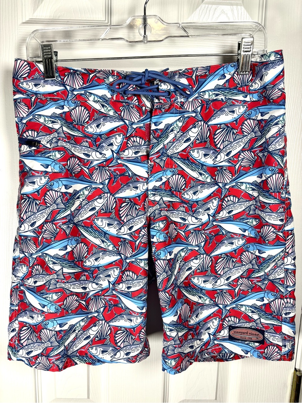 VINEYARD VINES Men's School Of Fish Swimwear Board Shorts Size 30